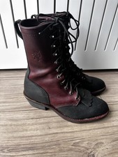 CHIPPEWA Crazy Horse Midwestern Packer Osborn Bay Logger Boots Leather 8W