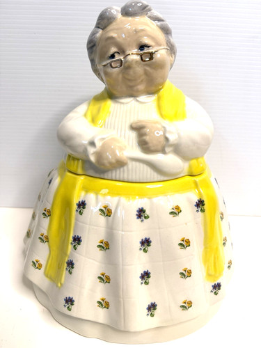 Vintage grandma cookie jar - vintage,