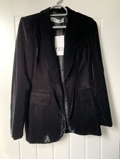 Zara Velvet Black Blazer Size