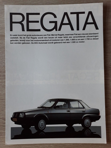 Fiat regata brochure 1985 - brochure,