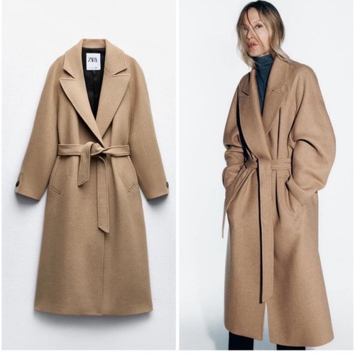 Zara woman longline wool blend - wool,