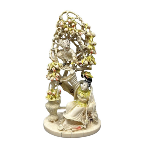 Vintage carved chinese ivory - vintage,