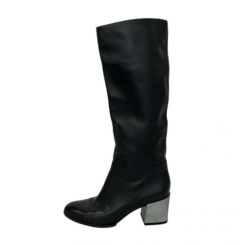 Sergio rossi black leather - sergio,