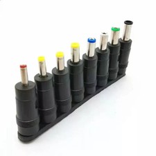 7pcs Universal Laptop Charger Adapter Tips Connector Set  UK