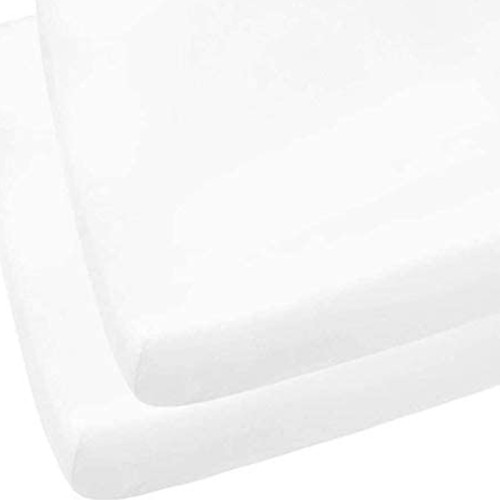 Cot sheets white - white, babies