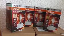 2x Osram D3S Night Breaker Laser Xenarc +220% Xenon Headlight Bulbs 66340XN2