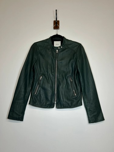 Mango green genuine leather - genuine,