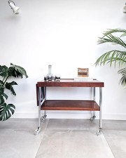 Mid Century Rosewood & Chrome