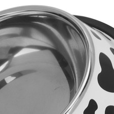 Pet Bowl Stainless Steel Cow