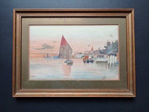 Old original watercolour - original,