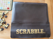 Vintage J.W. Spear & Sons Pocket Travel Scrabble with 98 Magnetic Tiles 1955