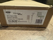 Mira Sport Max Airboost Electric Shower - 10.8kW White & Chrome 1.1746.828