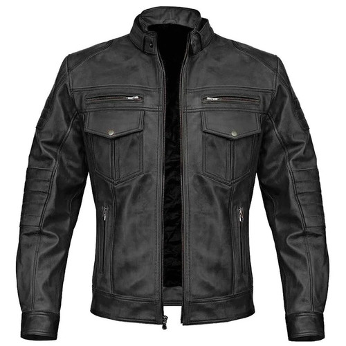 Mens genuine leather - mens, black