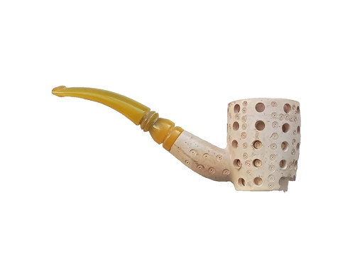 Vintage carved meerschaum - vintage, pipe
