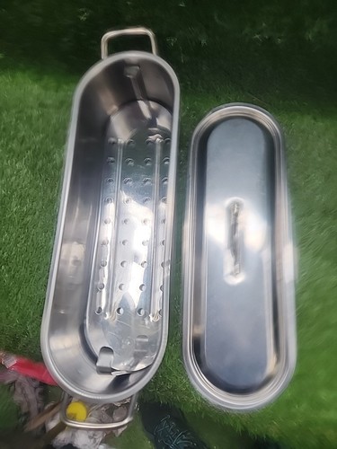 Stainless steel fish poacher - stainless,