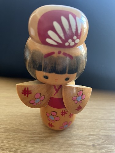Wooden kokeshi doll vintage - kokeshi,