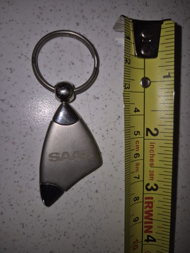 Saab polished chrome - polished, keyring
