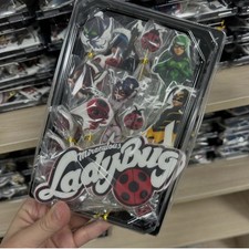 LADY BUG set of sugar toppers fondant+icing sheet! boy girl celebration