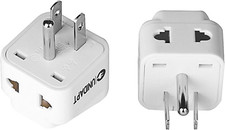 UK to US Travel Adapter India to US Plug Adapter  Adapters for USA 2-Pack