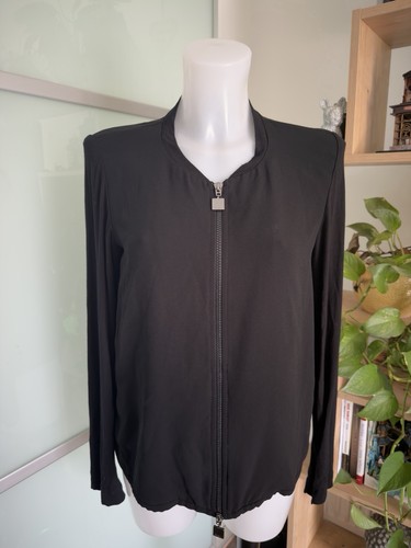 Max mara zip jacket black - max,
