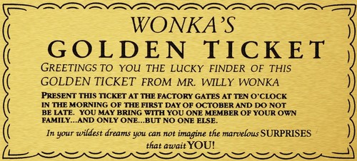 Willy wonka golden ticket - willy,