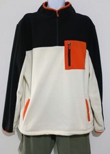 NEW PRIMARK MENS WARM FLEECE TOP 1/4 ZIPPED HIGH COLLAR SWEATSHIRT (XS-2XL)