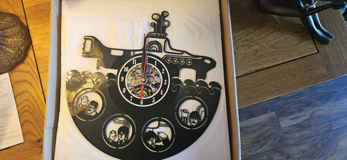 Beatles vinyl wall clock - beatles,