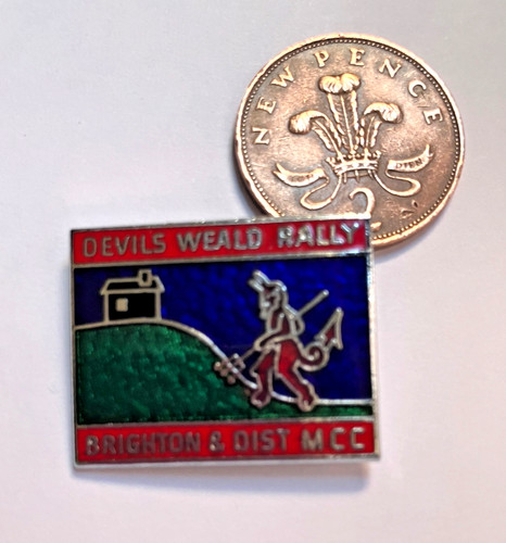 Motorcycle rally badge - motorcycle,
