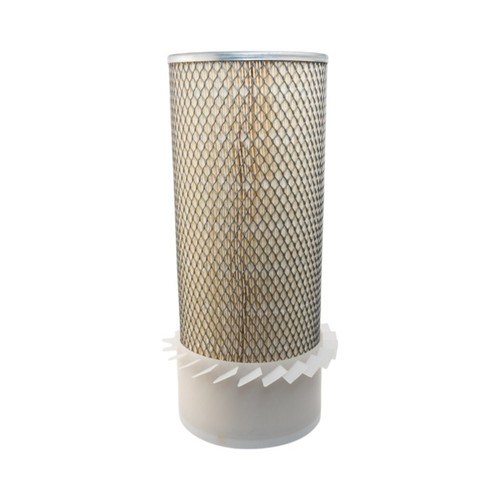 Air filter with - filter, fins
