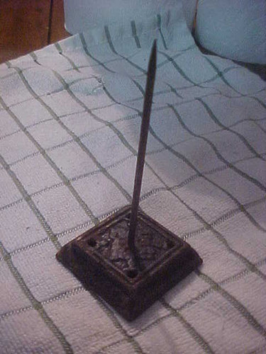 Vintage receipt spike holder - receipt,
