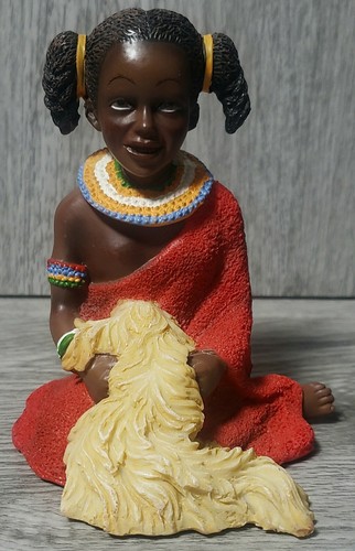 Vintage african masai resin - vintage,