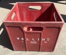 VINTAGE WALING'S DAIRY JERSEY FARM MILK CRATE RARE