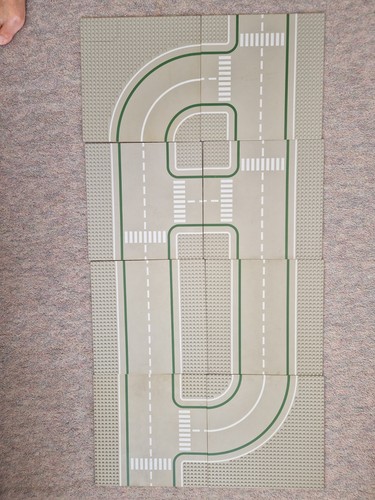 Vintage lego road base plates - road,