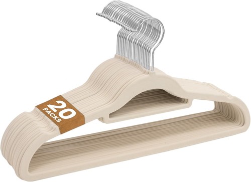 Velvet coat hangers non - velvet, slip