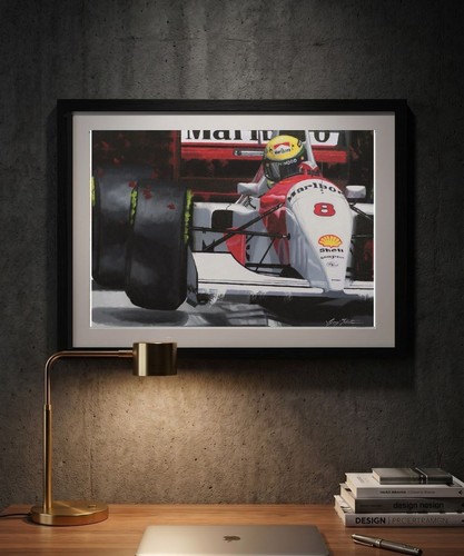 Ayrton senna print - a3,