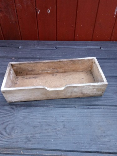Vintage wooden tool tray - wooden,