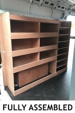 VW Crafter Van Shelving Racking LWB Plywood System Case Storage Unit
