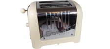 Dualit 2 Slice Standard Toaster Cream Chrome Finish Retro Design Reliable