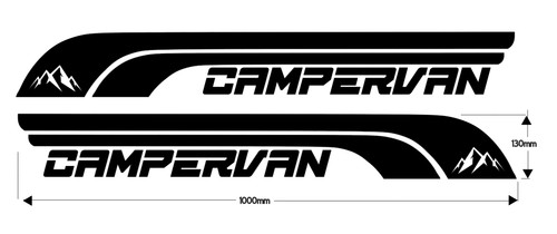 Campervan stickers - 2x,