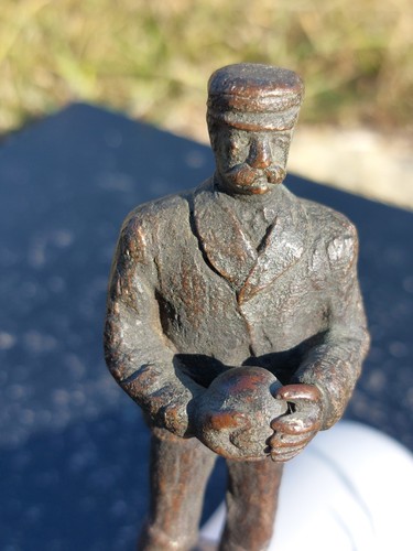 Antique french spelter - spelter, hood