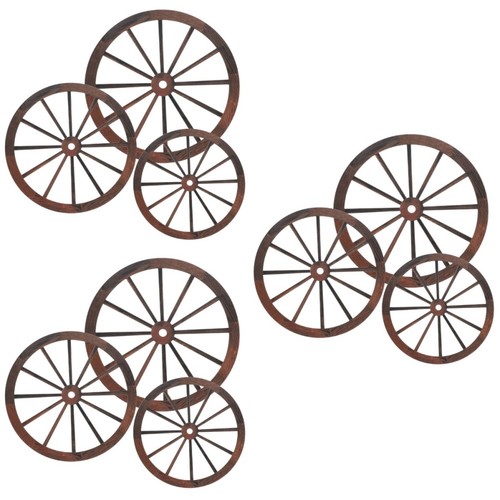 Wooden wagon wheel - wooden,