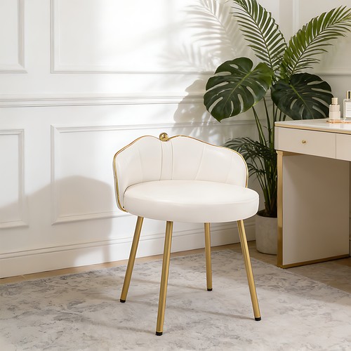 Velvet vanity chair - vanity, with