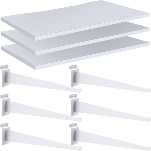 Pack white slatwall shelf - 3,