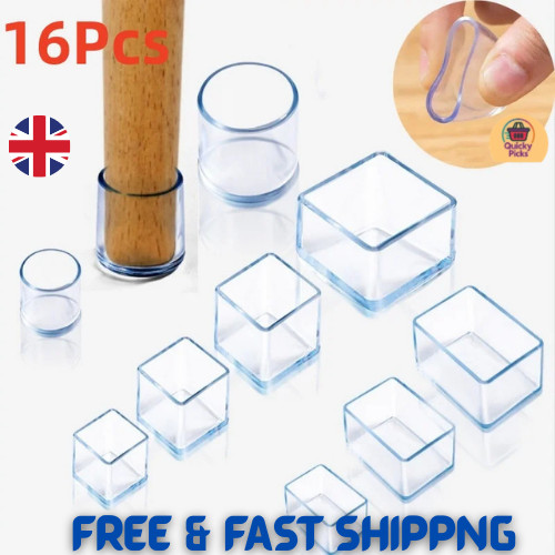 16pcs silicone chair - leg, caps