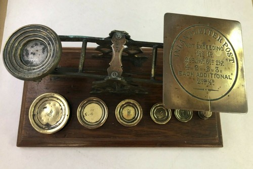 Antique letter weighing scale - antique,