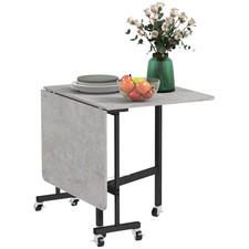 HOMCOM Drop Leaf Table with