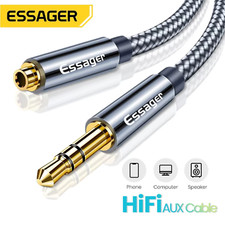 3.5mm Audio Aux Extension Cable Male to Female Jack Headphone Adapter Cord