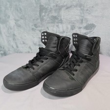 Supra Skytop Shoes Mens Size 10.5 Black Muska 001 High Top Skate Retro 08002-001