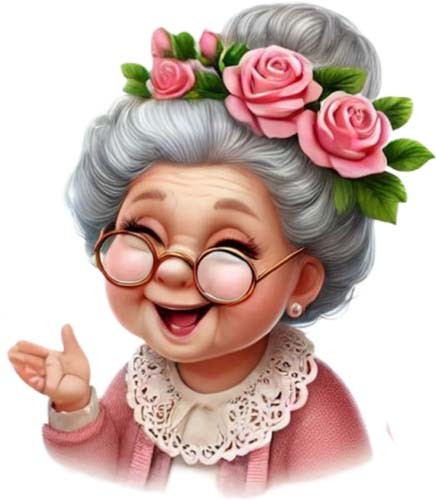 Colourful grandma rose - grandma,