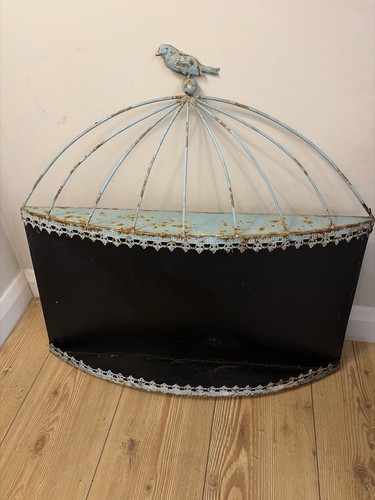Vintage birdcage wall - wall, shelf